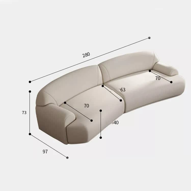 كنبة منحنية أنيق - SELA