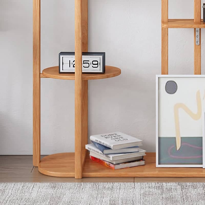 ارفف بتصميم ريفي للتخزين المدمج