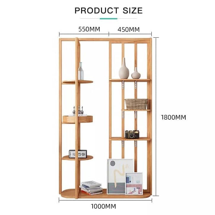 ارفف بتصميم ريفي للتخزين المدمج