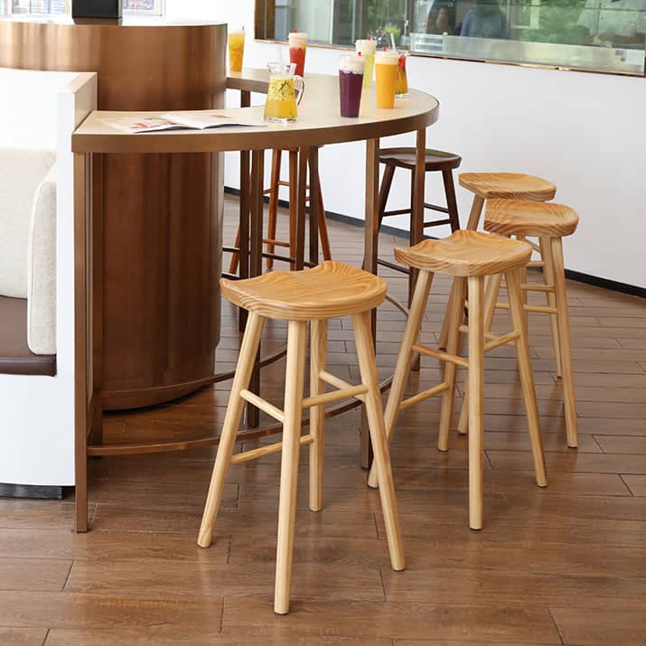 كرسي بار خشبي - BAYTK