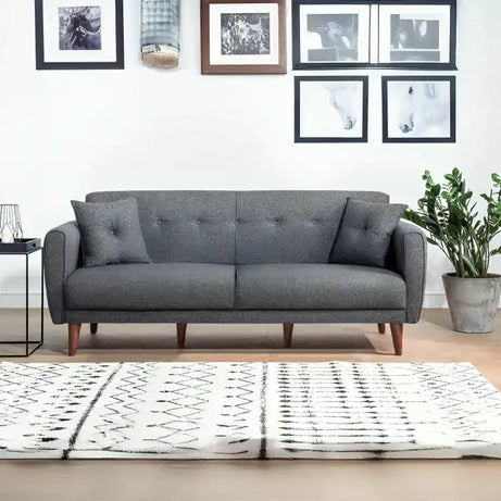 فاخر كنبة ثنائية بأرجل خشبية - Baytuk