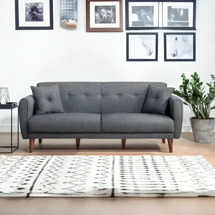 فاخر كنبة ثنائية بأرجل خشبية - Baytuk