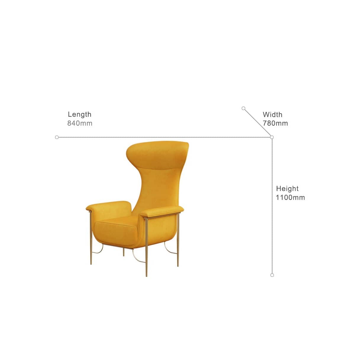 كرسي منفرد بتصميم فاخر - SAGE