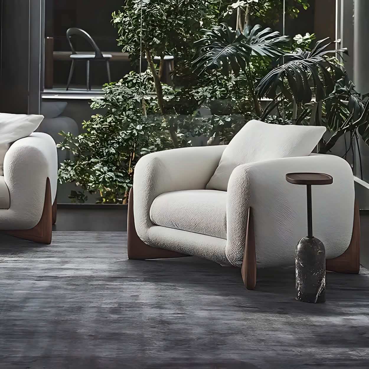 فخم كرسي خشب طبيعي مريح - Baytuk