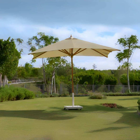 شمسية خارجية خشب زان أحمر - Baytuk