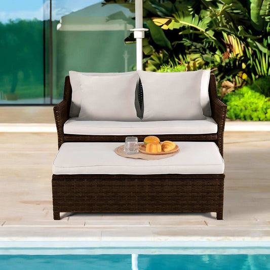 طقم خارجي حديد وراتان - Baytuk