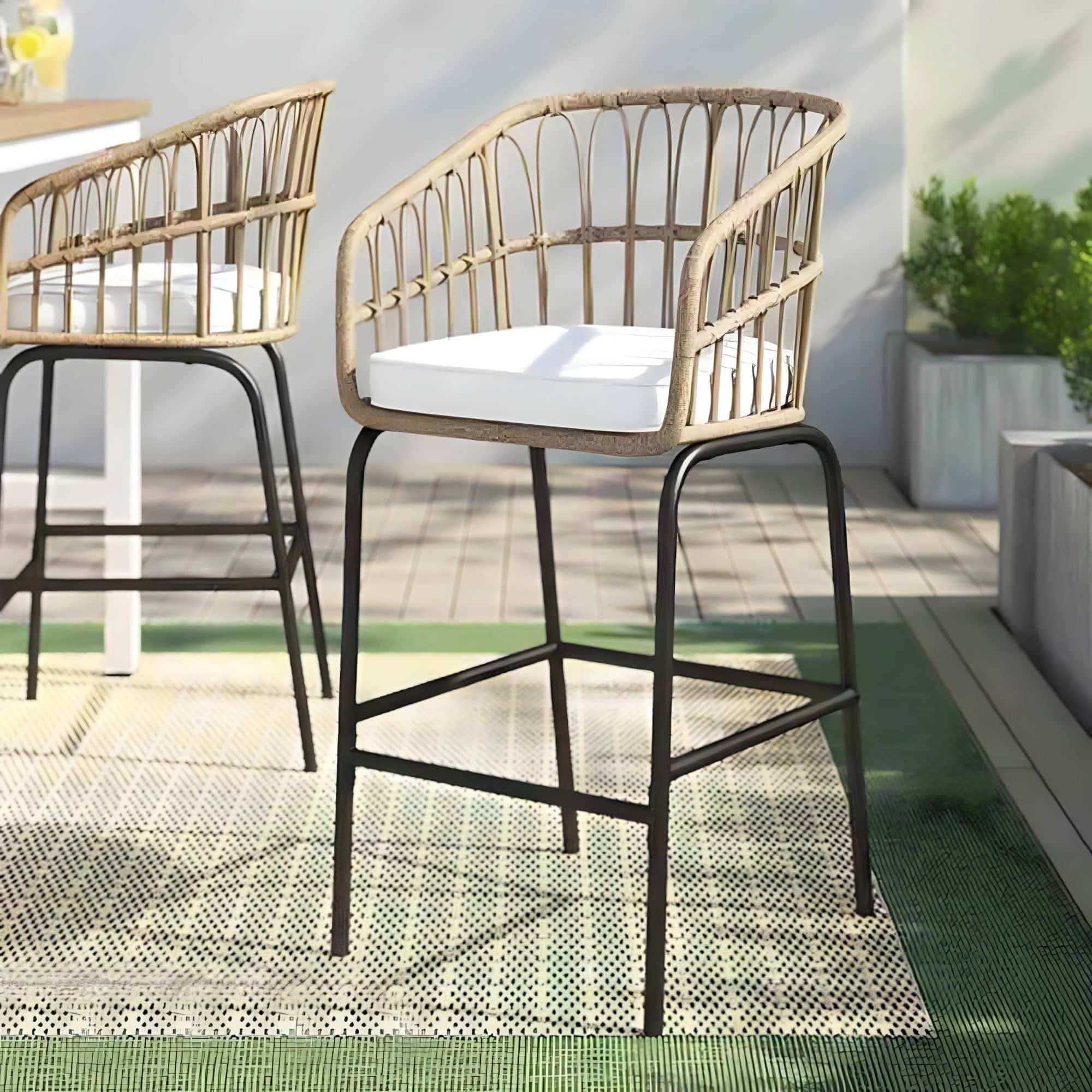 كرسي راتان أنيق مريح - Baytuk