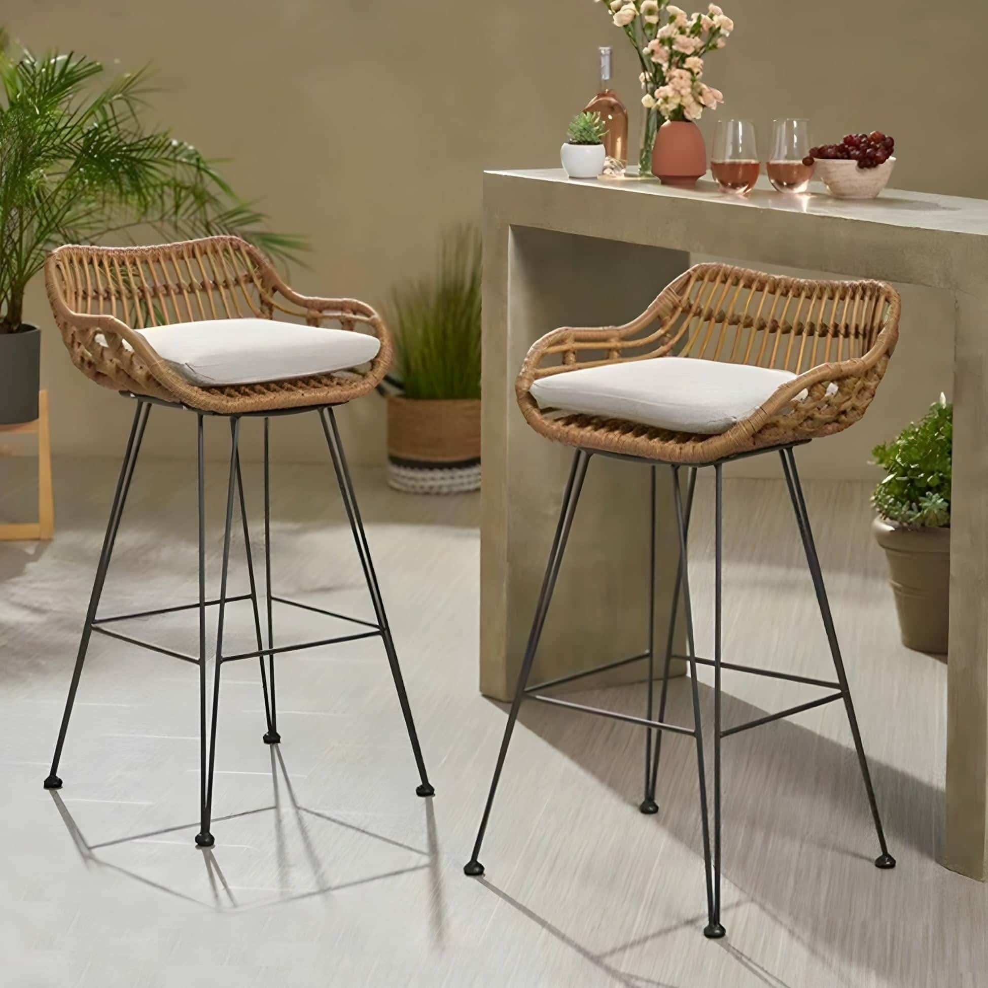 كرسي راتان أنيق بتصميم عصري لراحة استثنائية - Baytuk