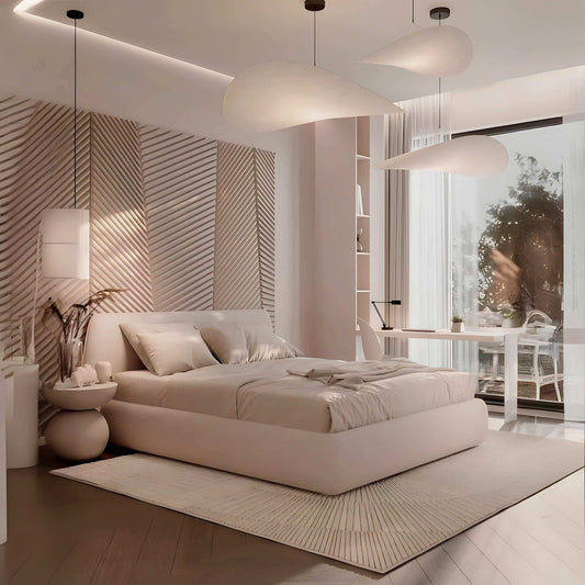 سرير بتصميم بوهيمي خشبي - Baytuk