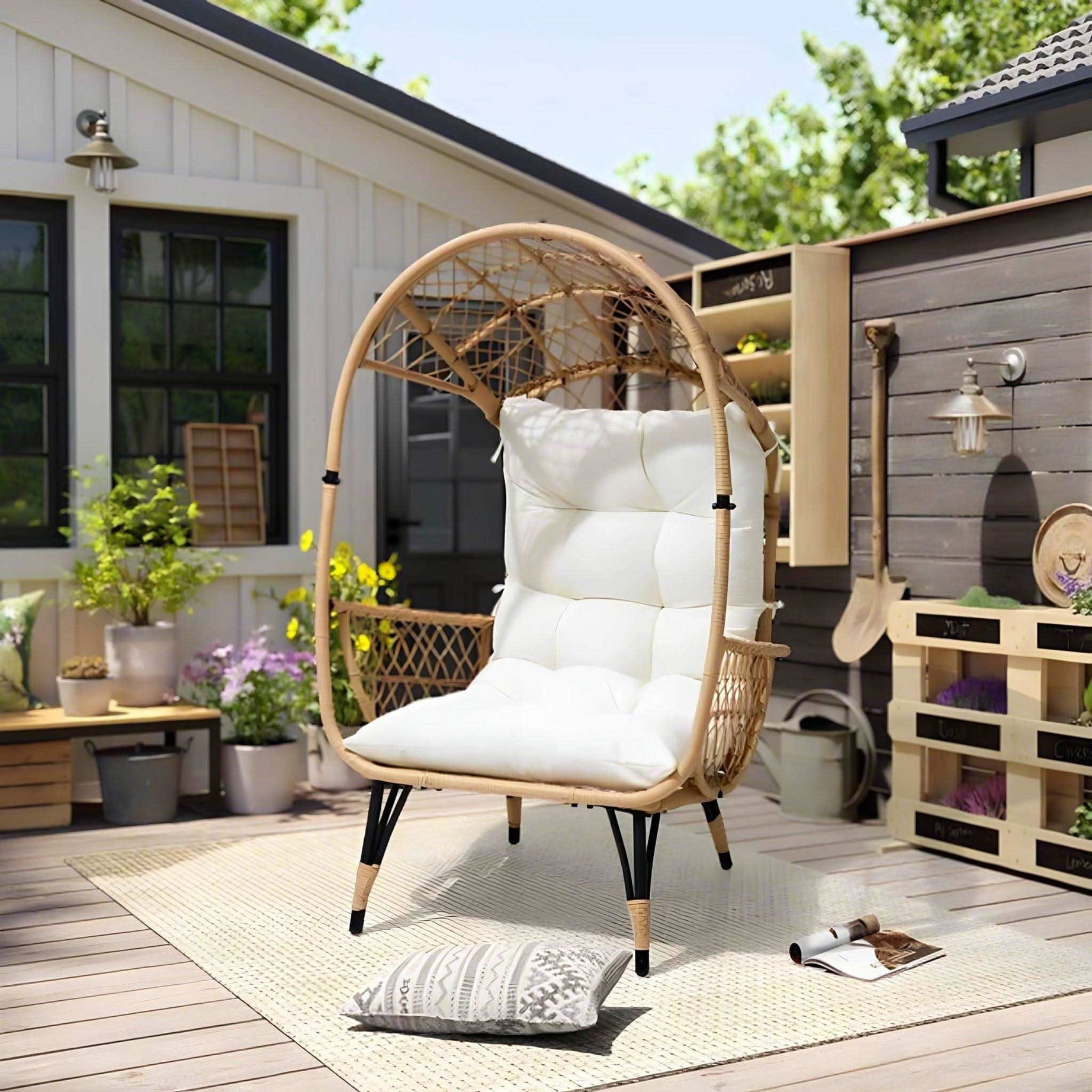 كرسي أنيق حديدي مثبت ضد الصدأ - Baytuk