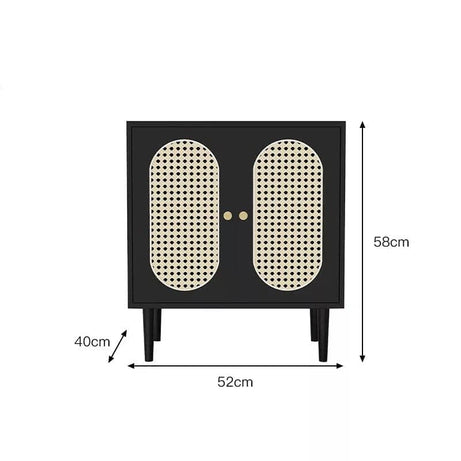كومودينه خشبي ريفي  - GOLDEN
