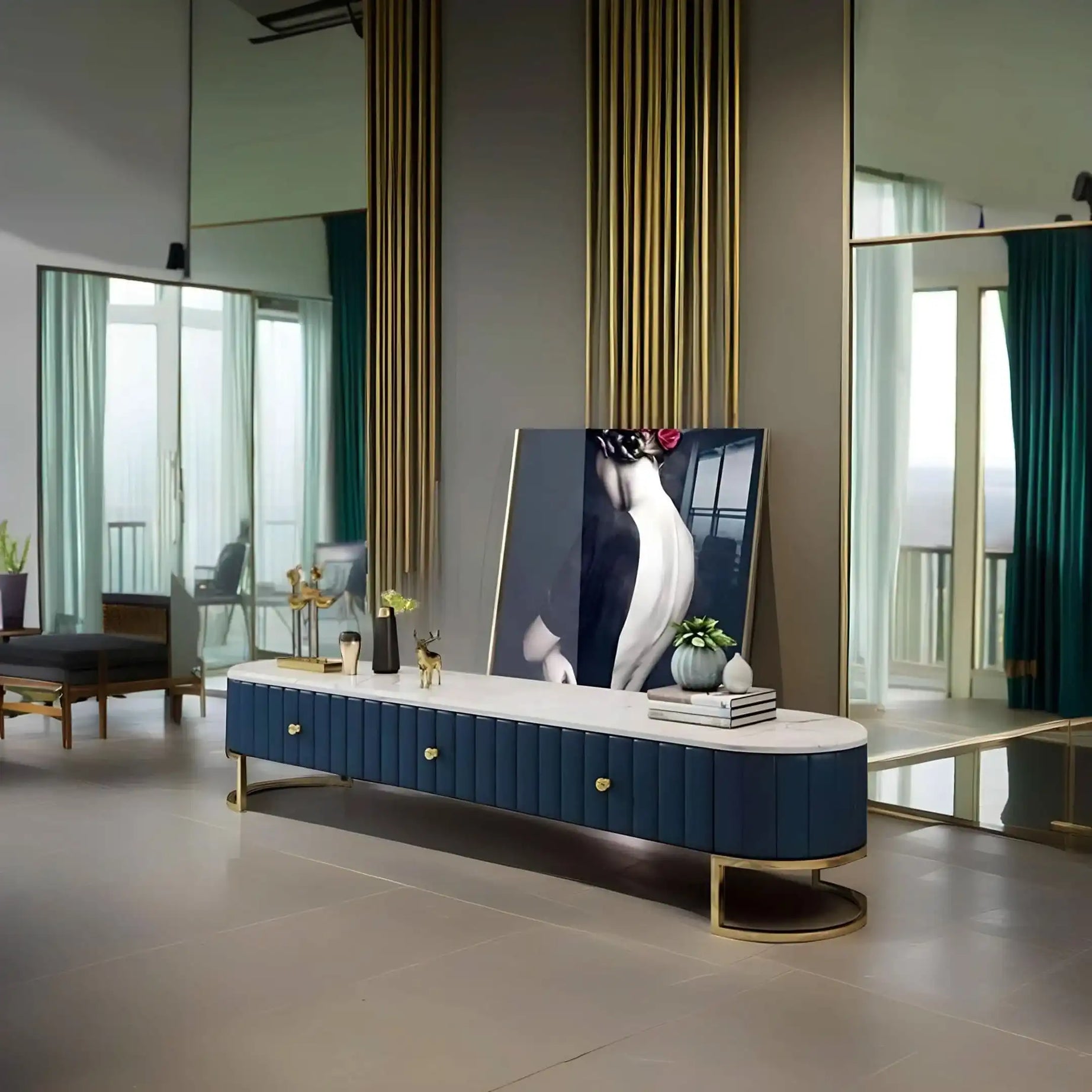 طقم طاولات ام دي اف - Baytuk