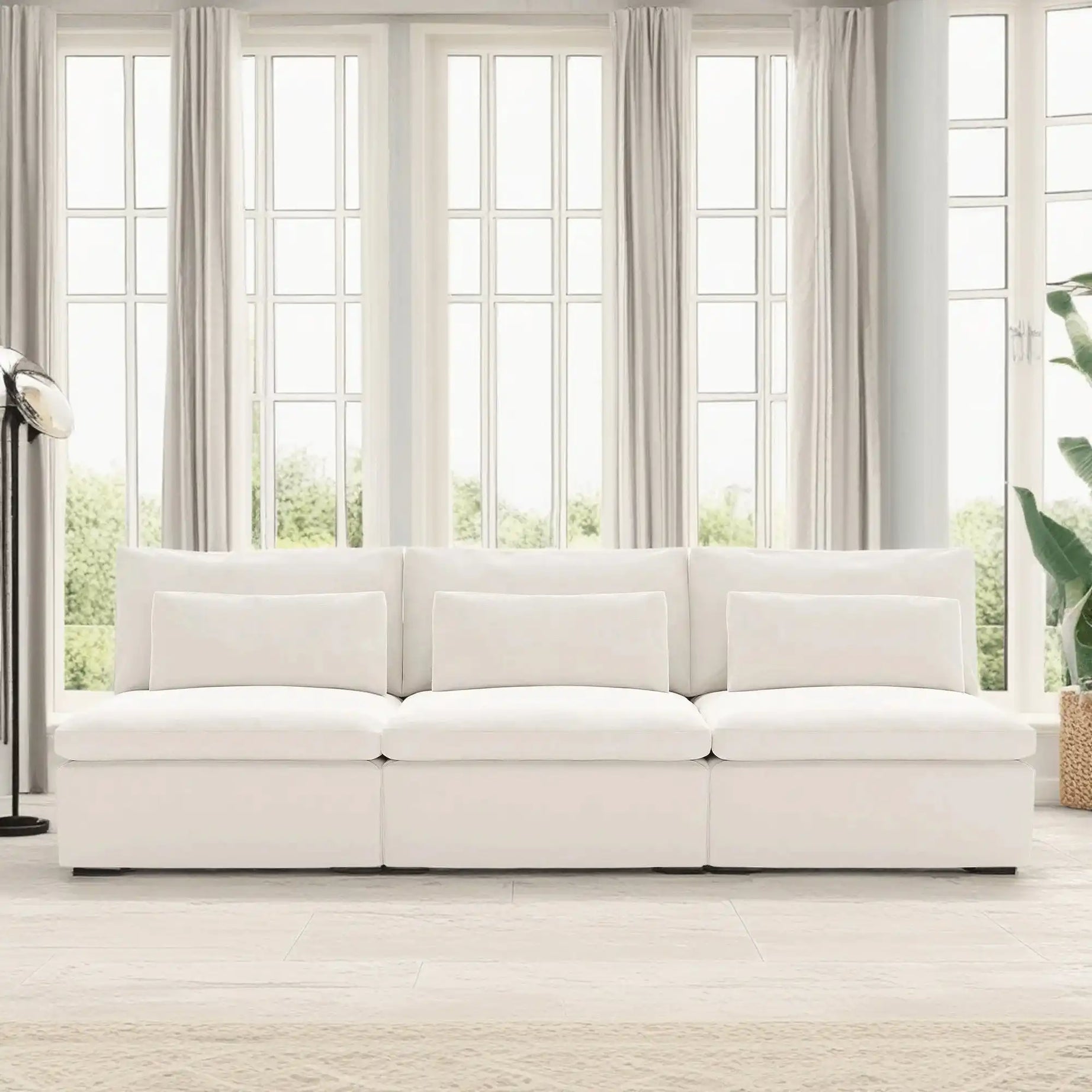 كنبة خشب طبيعي 267*109*94 سم - HIP3 - Homix