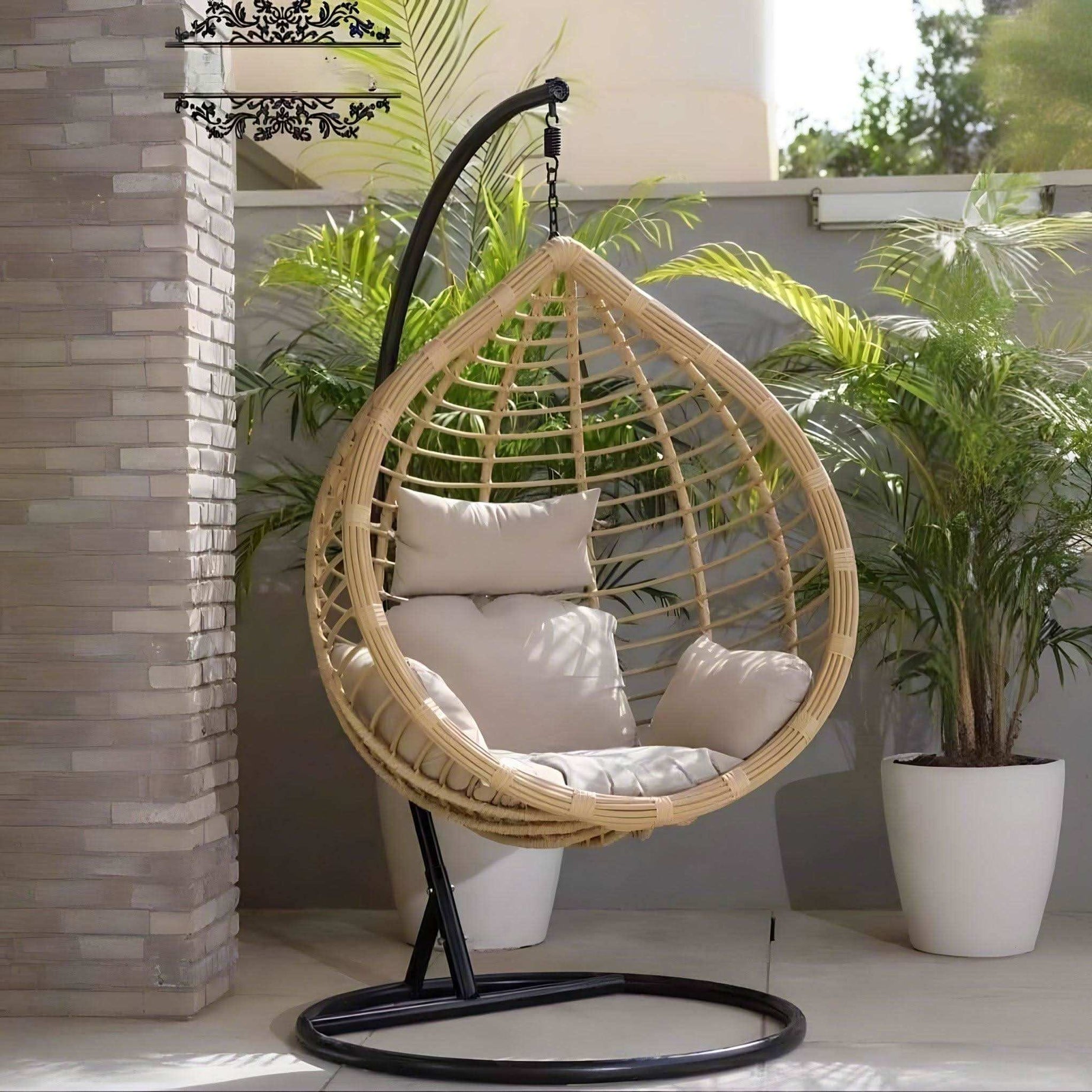 مرجيحة حديد وراتان - Baytuk