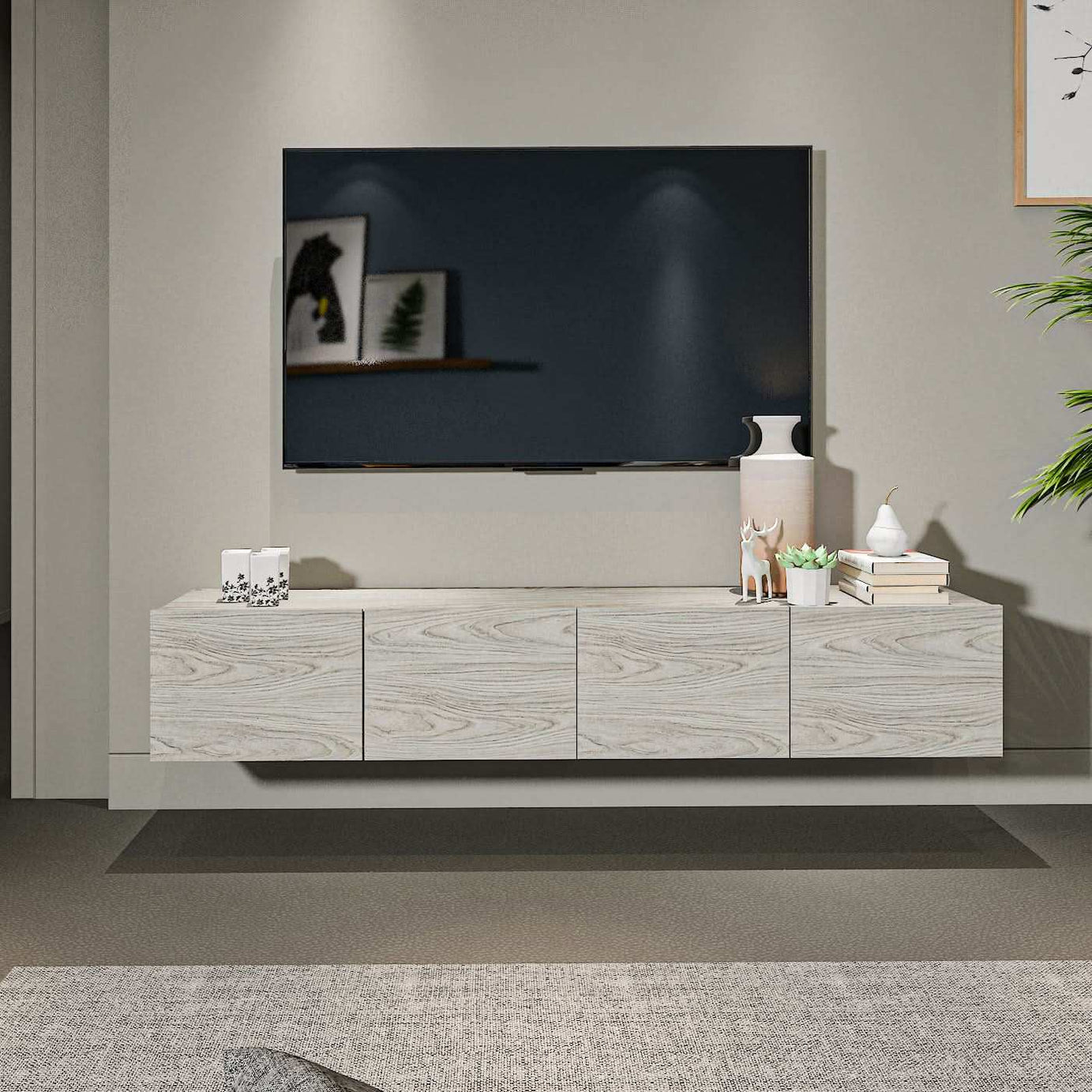 طاولة تلفاز معلقة - Baytuk