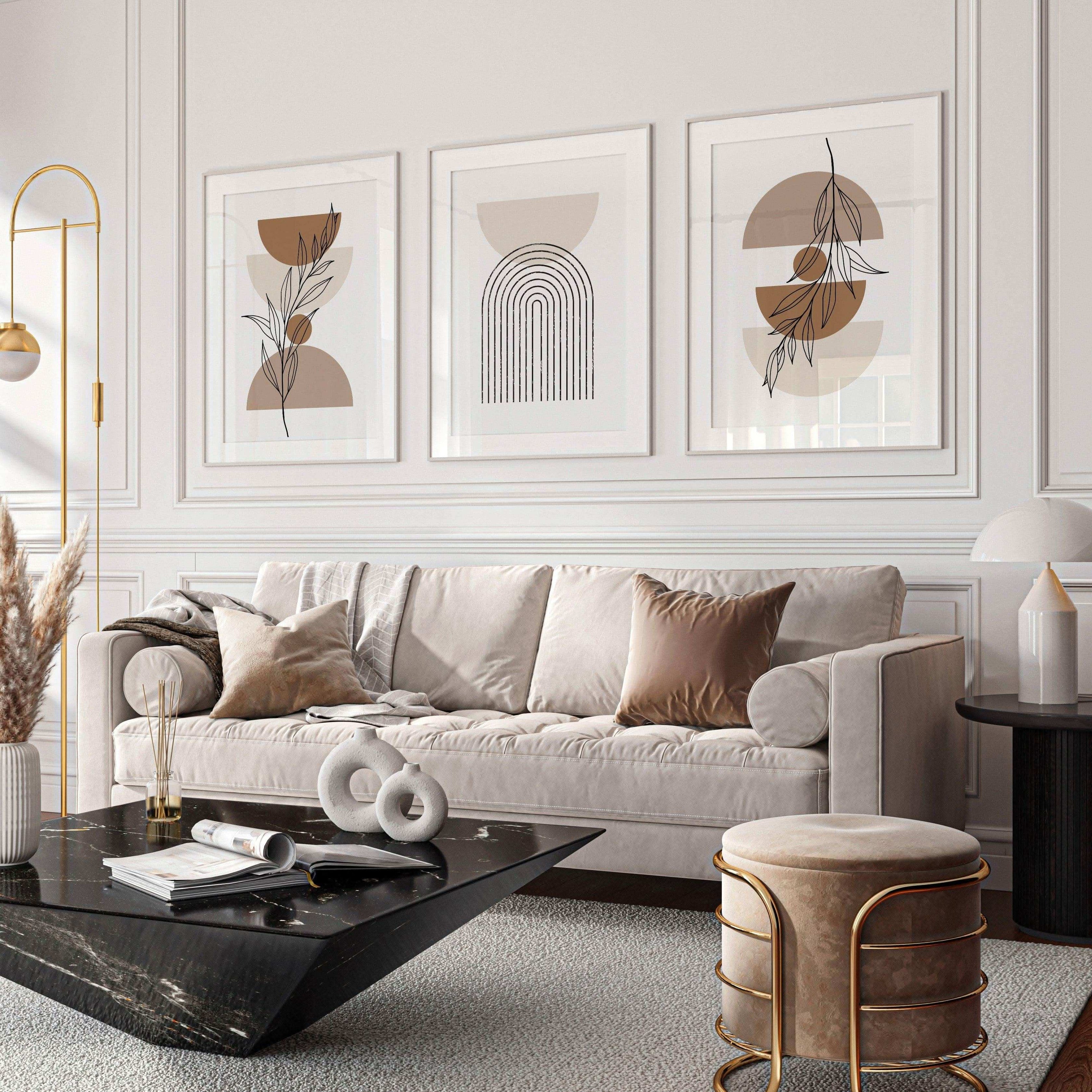 طقم لوحات بإطار خشبي 120*60 سم - Baytuk