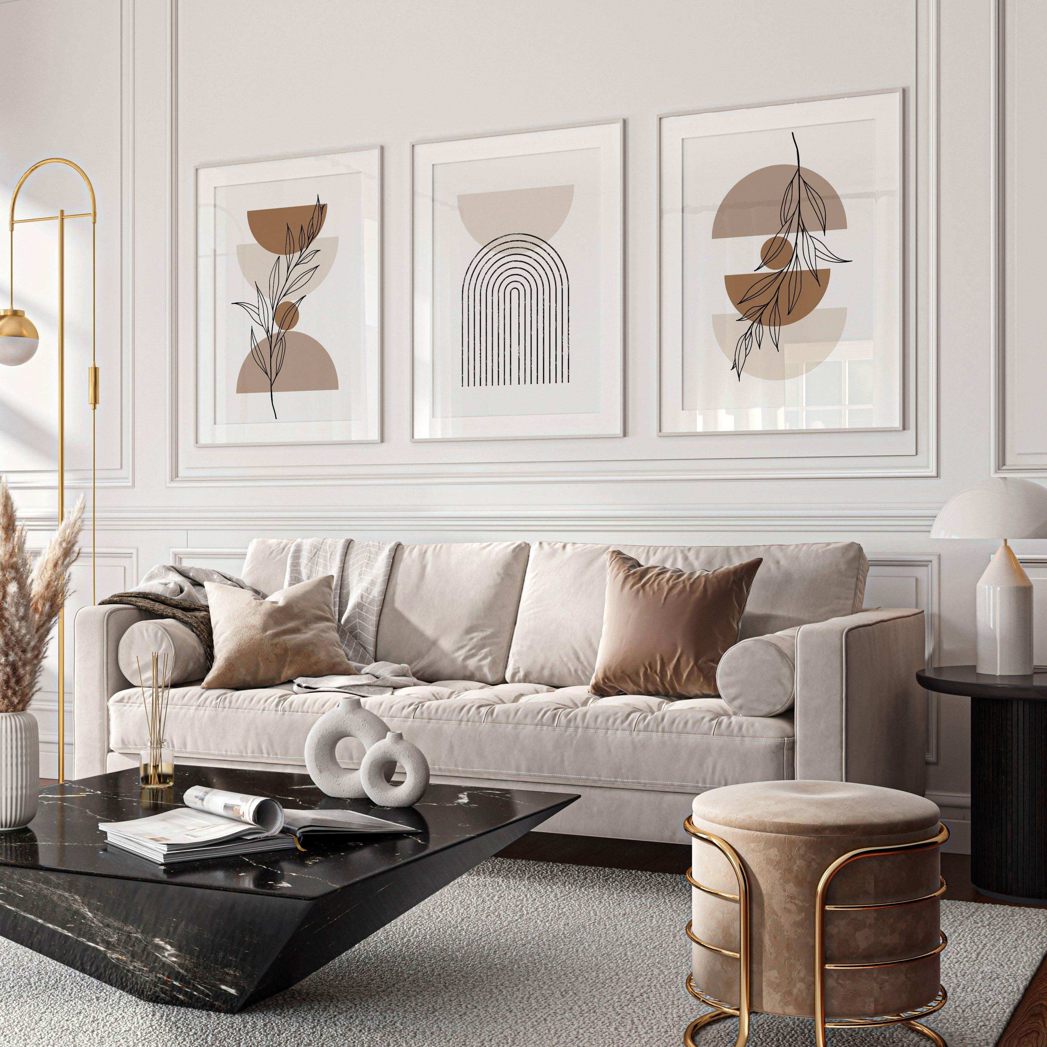 طقم لوحات بإطار خشبي 120*60 سم - Baytuk