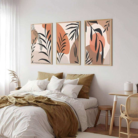 طقم لوحات معلقة بإطار خشبي 120*60 سم - Baytuk