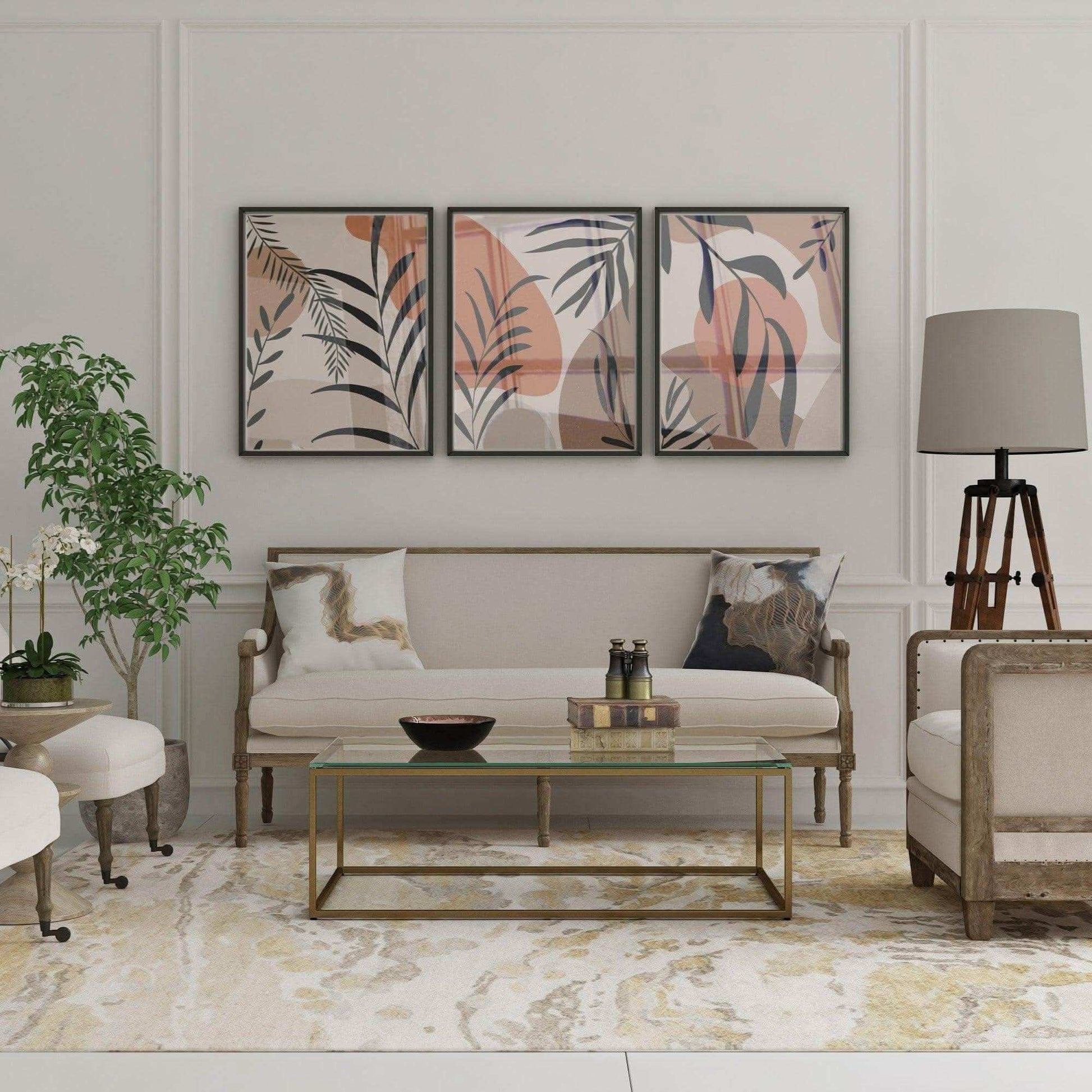 طقم لوحات متعدد الألوان 120*60 سم - Baytuk