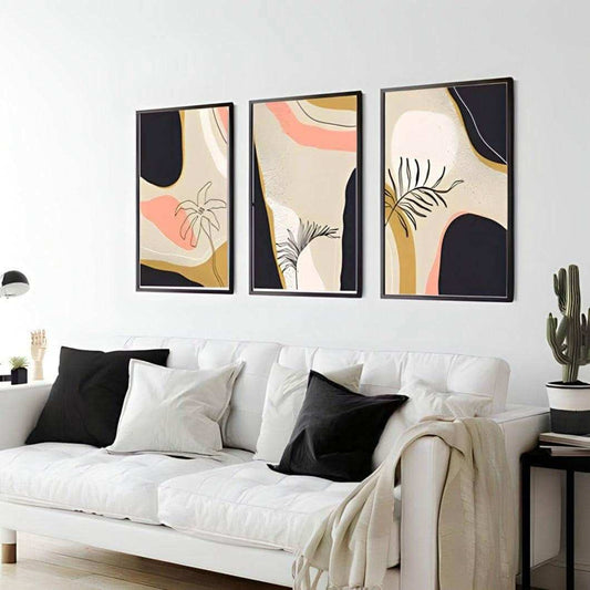 طقم لوحات متعددة الألوان معلقة 120*60 سم - Baytuk