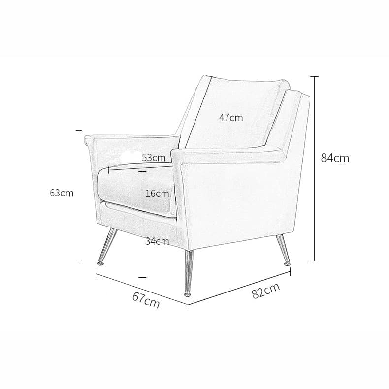 كرسي منفرد بتصميم حديث - SAGE
