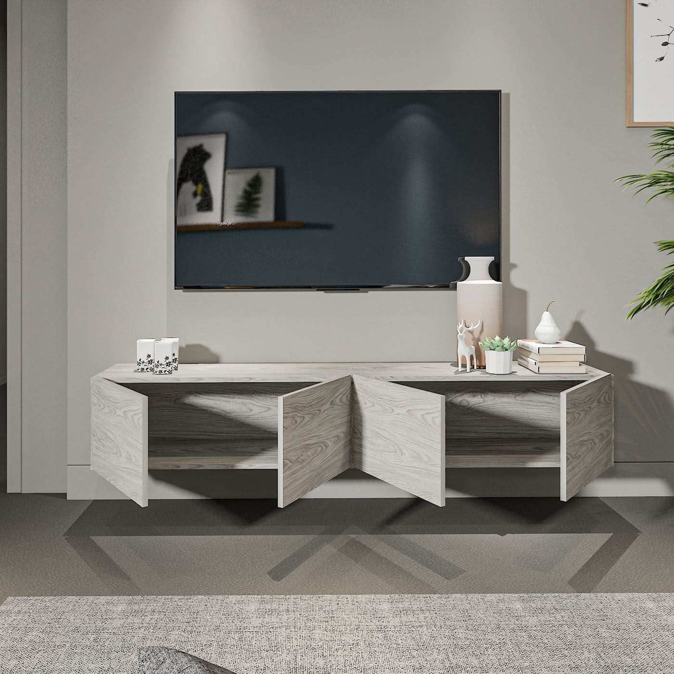 طاولة تلفاز معلقة - Baytuk