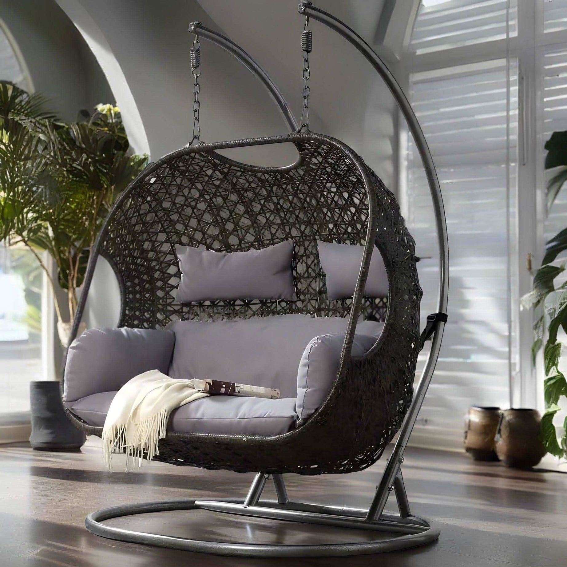 مرجيحة معدني وراتان - Baytuk