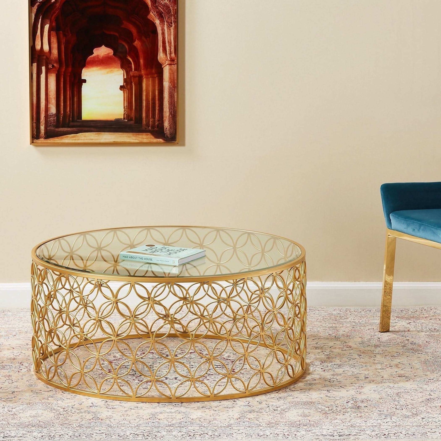 طاولة قهوة كلاسيكية متعددة الألوان - Baytuk