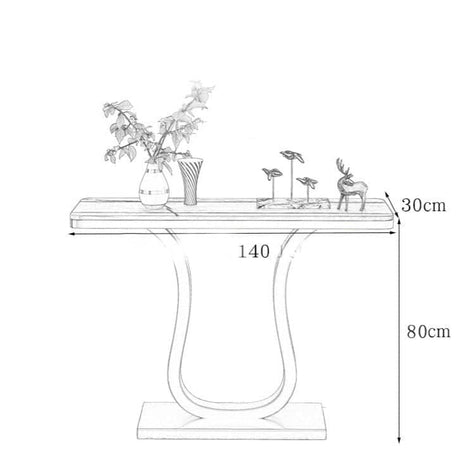 كونسول معدني عصري - PINE