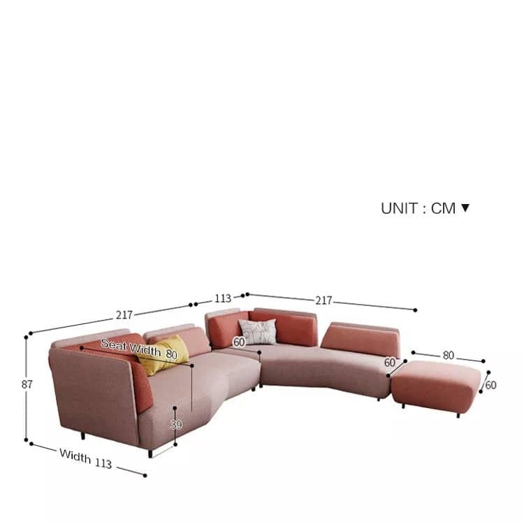 كنبه حرف L - MERA