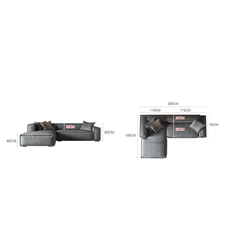 كنبة حرف L فاخرة - MERA