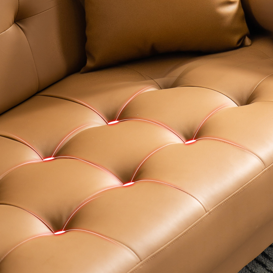 كنبة جلد كابتونيه - VELA