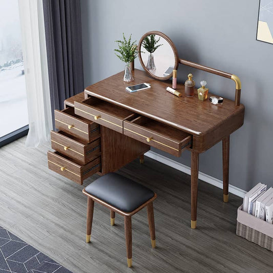 تسريحة بمرأة وادراج للتخزين