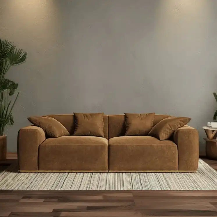 كنبة خشب طبيعي 225*85*70 سم - HIP64 - Homix