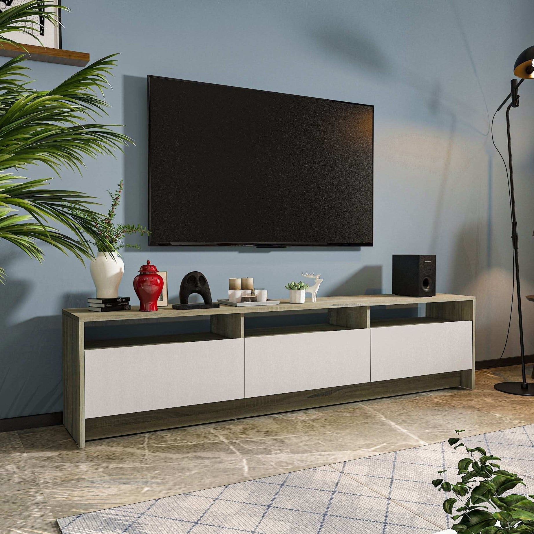 طاولة تلفاز متعددة الأدراج - Baytuk