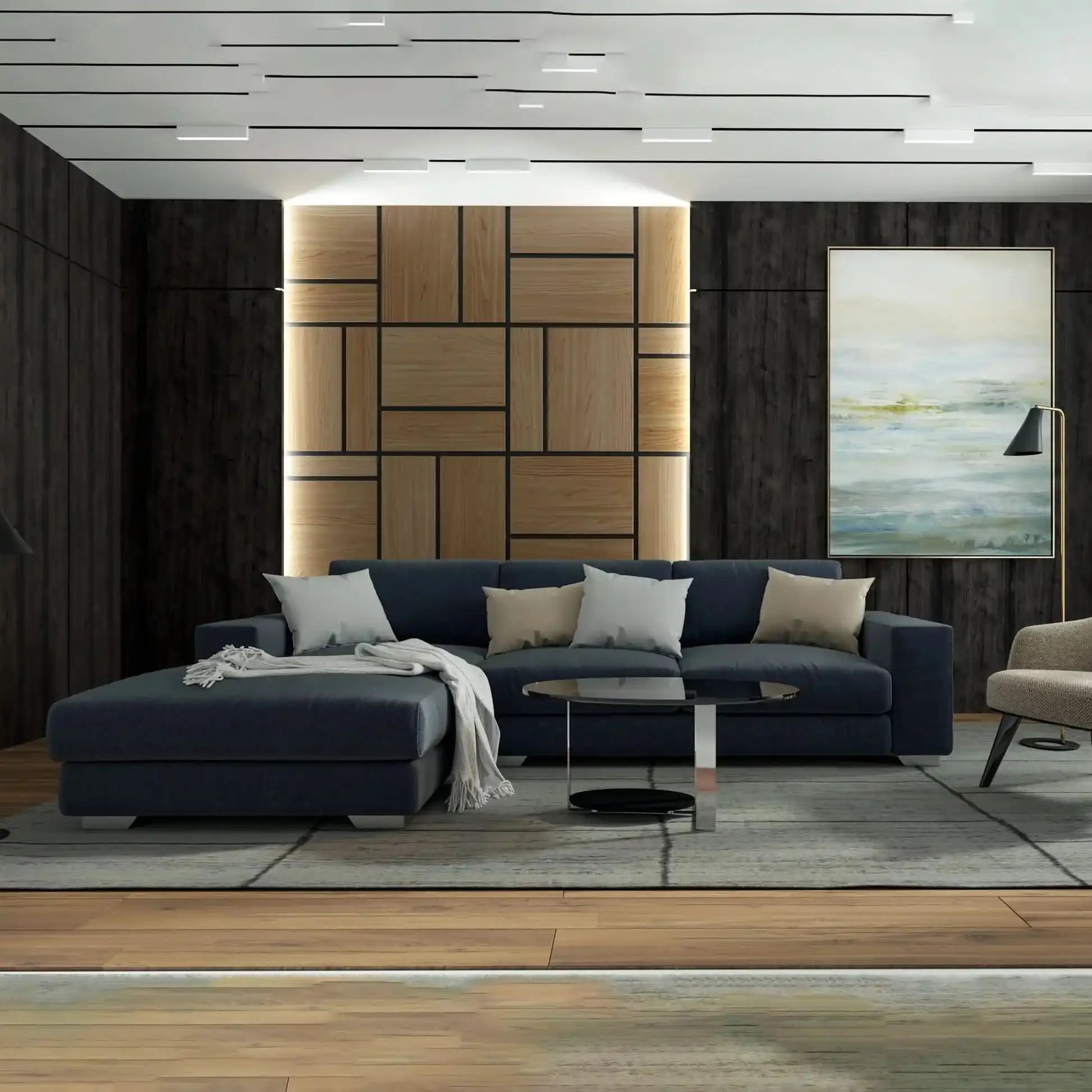 كنبة حرف L فاخرة - Baytuk