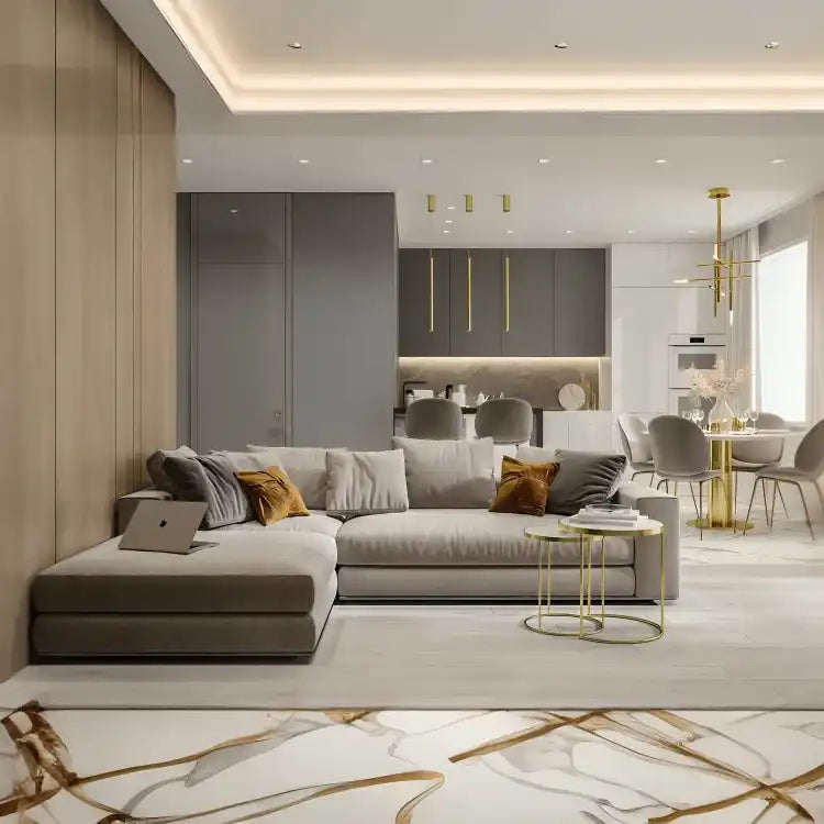 كنبة زاوية فاخرة بجودة عالية - Baytuk