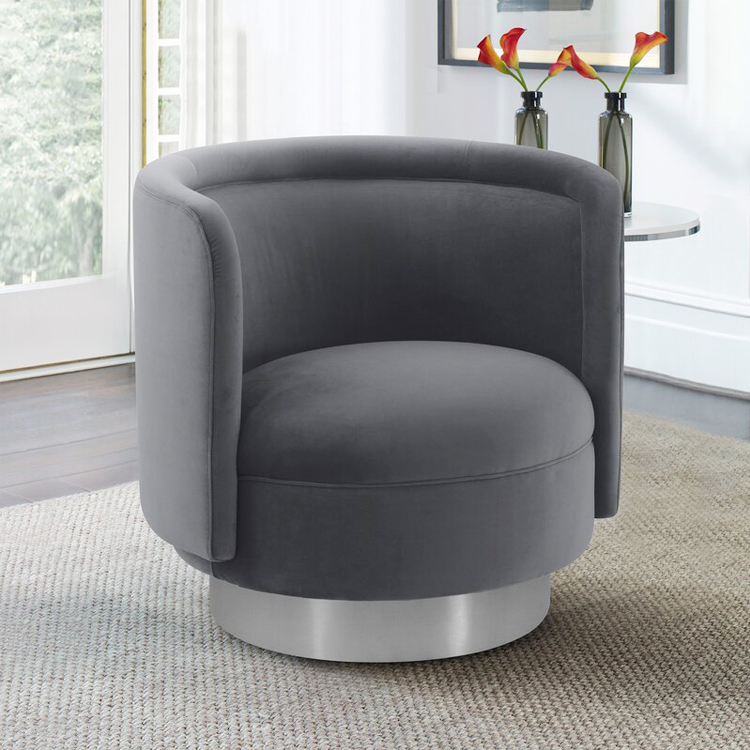 كرسي مفرد مخملي -  SELA