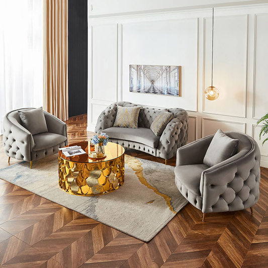 طقم كنب مخملي - MERA