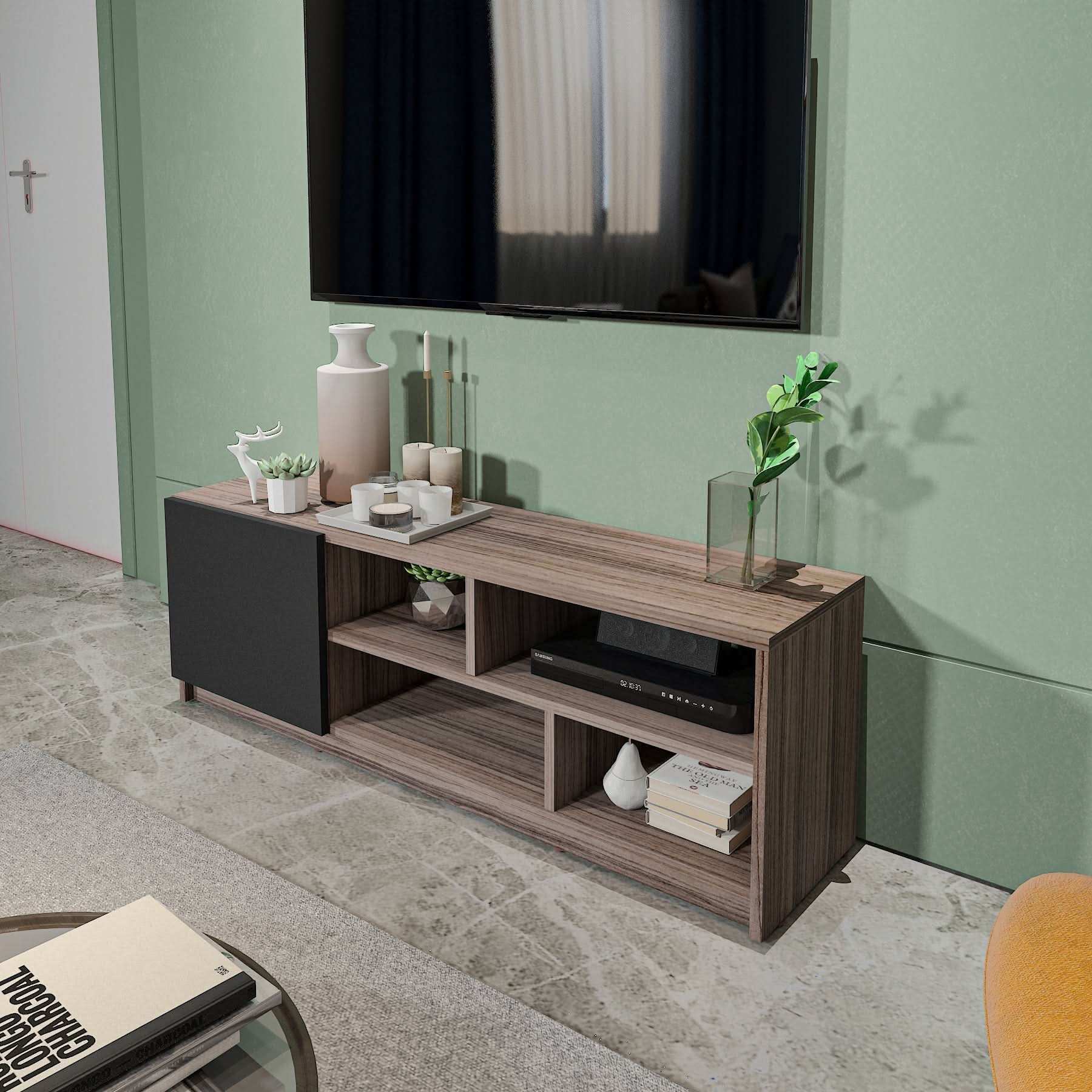 طاولة تلفاز متعددة الأرفف - Baytuk