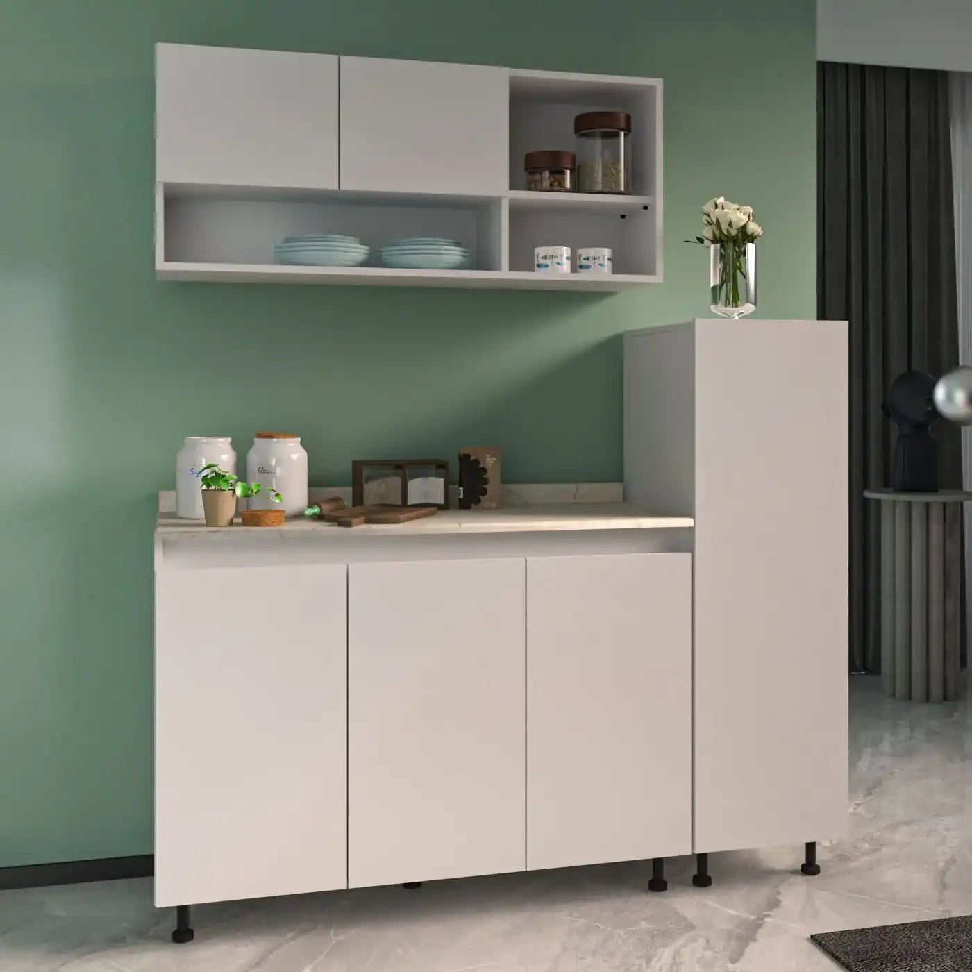 وحدة مطبخ خشبية فاخرة - Baytuk