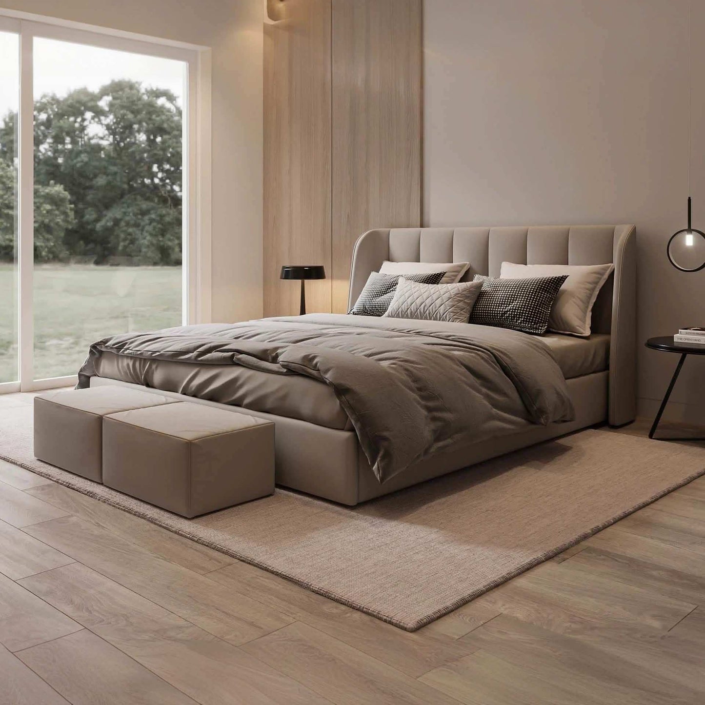 سرير خشبي بتصميم مميز - Baytuk