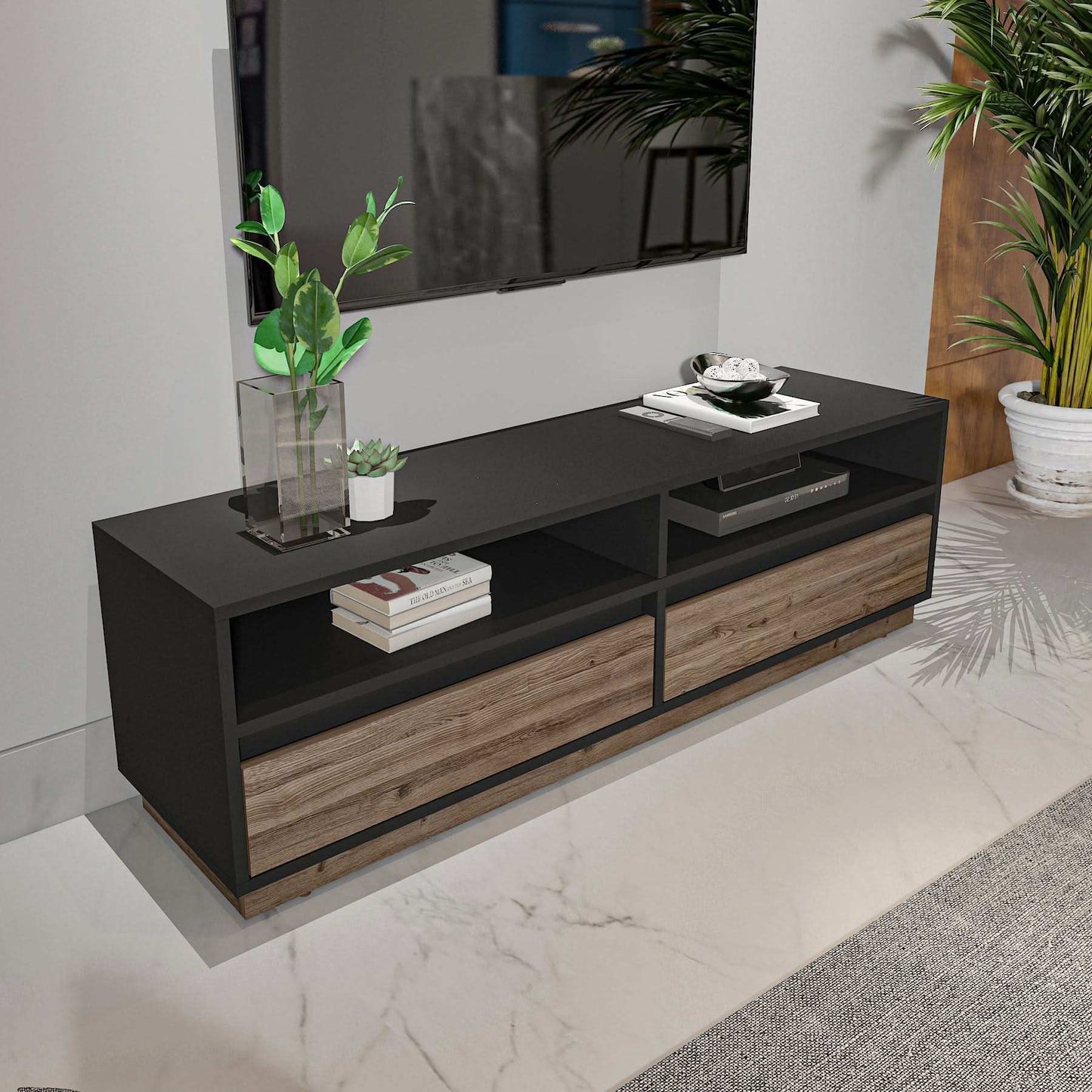 طاولة تلفاز بتصميم مودرن