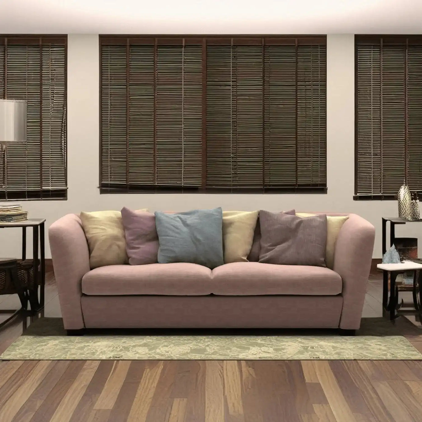 كنبة خشب طبيعي 220*90*80 سم - HIP72 - Homix