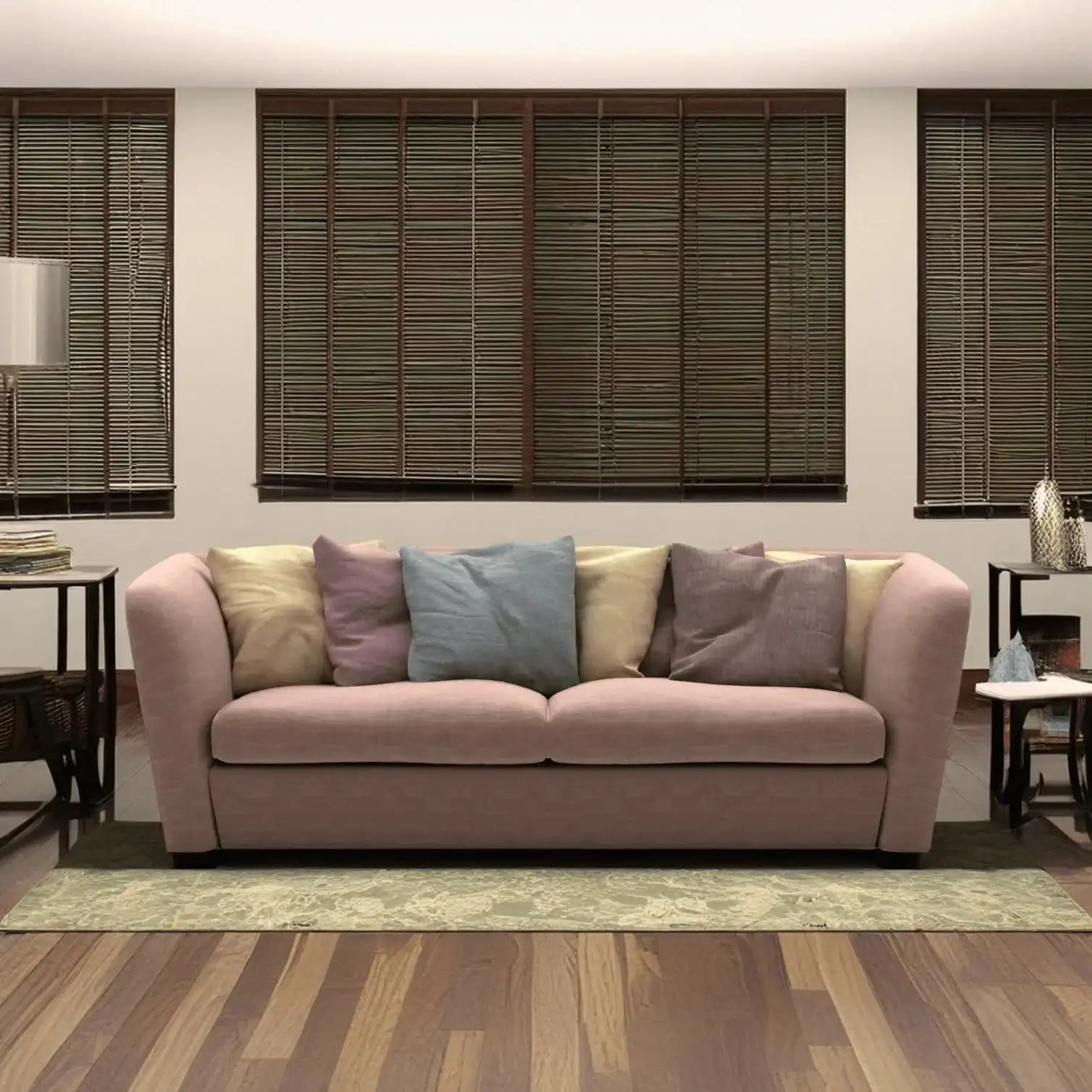 كنبة خشب طبيعي 220*90*80 سم - HIP72 - Homix