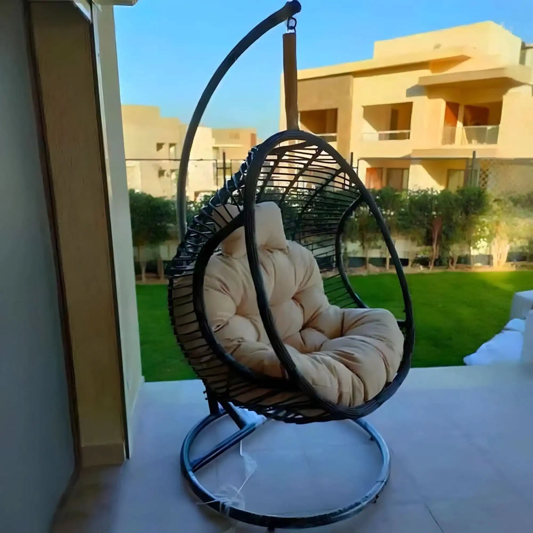 مرجيحة معدن و راتان - Baytuk