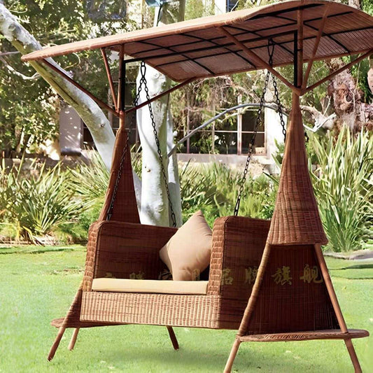 أرجوحة حديد وراتان - Baytuk