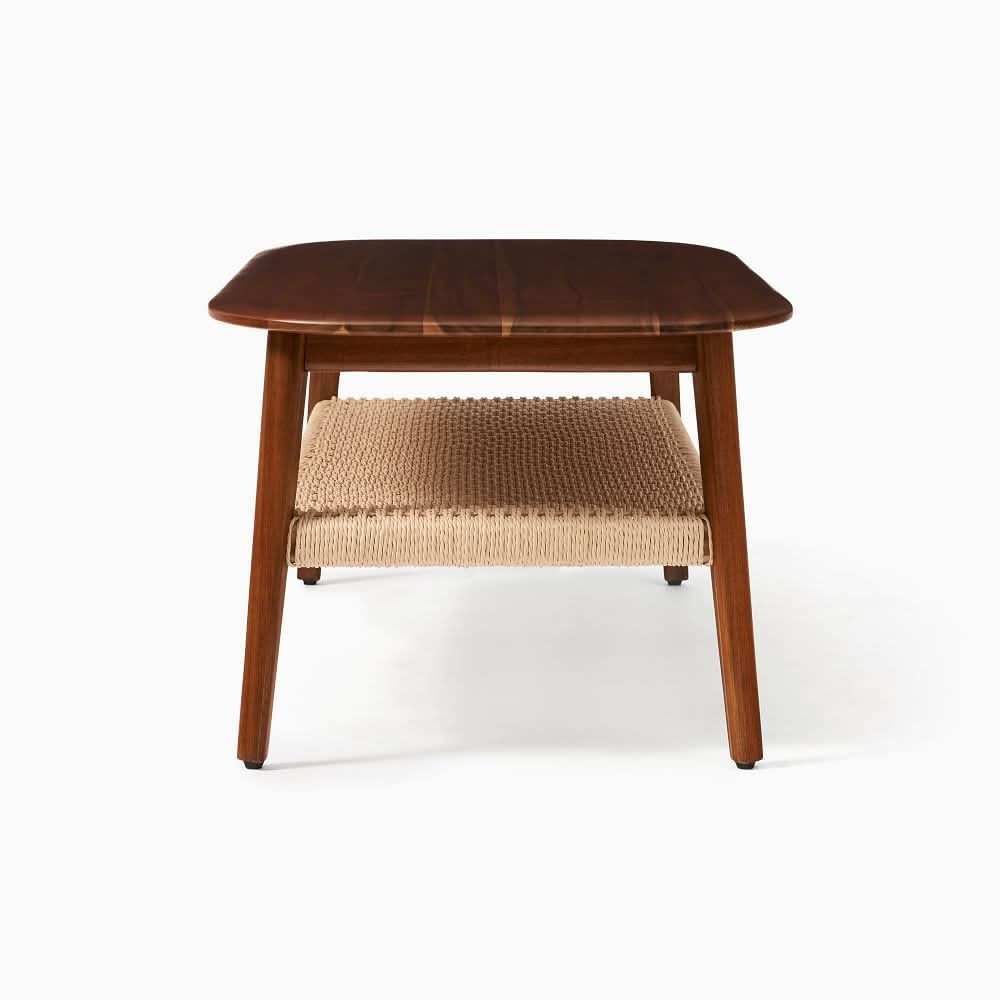 طاولة قهوة خشبي بيضاوية - Baytuk