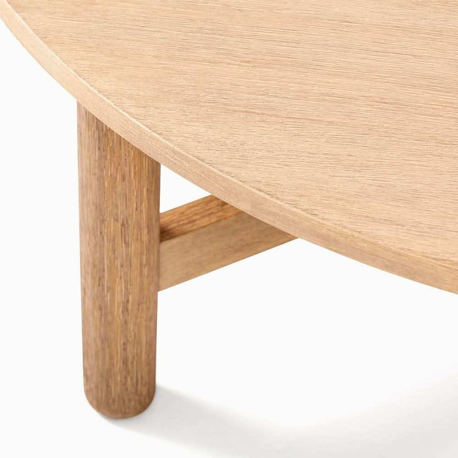 طاولة قهوة مستديرة خشبية - Baytuk