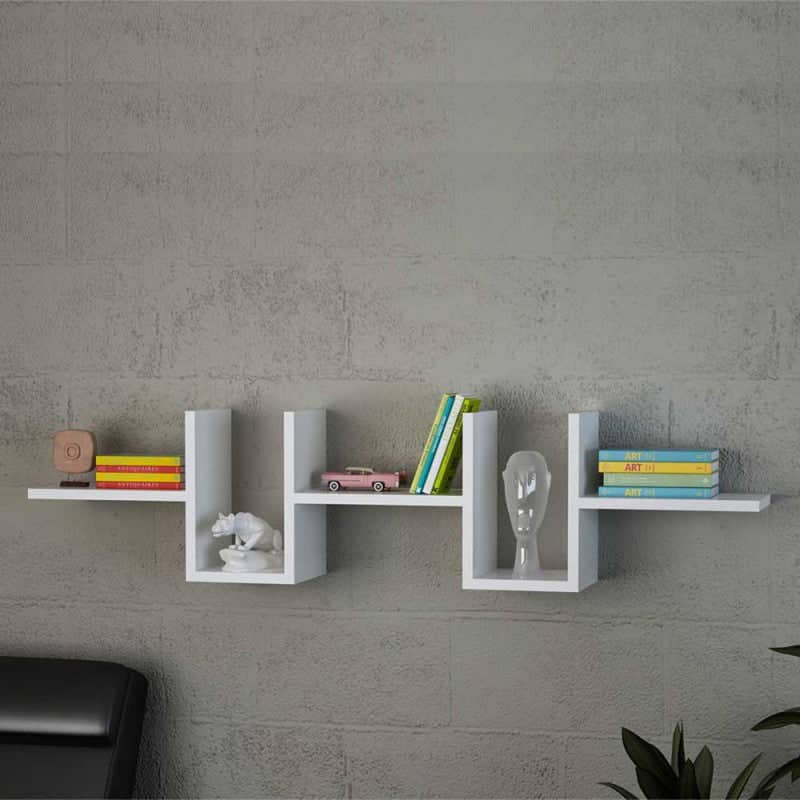 ارفف حائط ابيض مميزه chz27